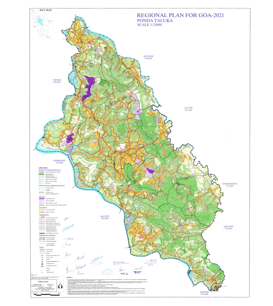 Ponda Assembly Map.pdf Ponda land conversion toll nearly 10 lakh sq mts under 17(2) & 39A ...